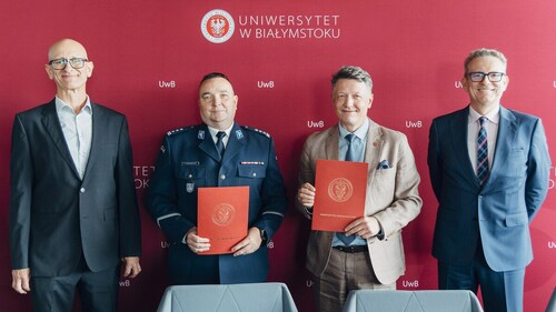 Uniwersytet w Białymstoku podpisał porozumienie o współpracy z Komendantem Głównym Policji