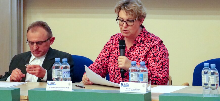 Wykład dr hab. Anny Dobaczewskiej, prof. UG “EU State Aid Law”; foto: Uniwersytet Gdański