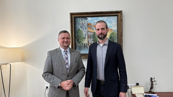 Dziekan Wydziału Prawa UwB – dr hab. Artur Olechno, prof. UwB spotkał się z dr. Sergiyem Panasyukiem