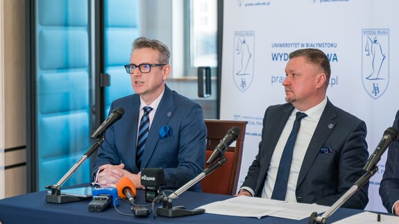 Nowe kierunki studi&oacute;w stacjonarnych na Wydziale Prawa UwB - konferencja prasowa