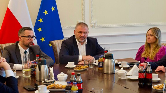 Spotkanie Konferencji Dziekan&oacute;w Uniwersyteckich Publicznych Wydział&oacute;w Prawa z Ministrem Sprawiedliwości Waldemarem Żurkiem, Ministrem Nauki i Szkolnictwa Wyższego - dr. Marcinem Kulaskiem oraz prof. Marią Mr&oacute;wczyńską - Podsekretarz Stanu