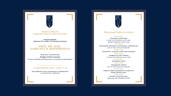 Obchody jubileuszu 70. urodzin i 47-lecia pracy naukowej prof. dr. hab. Dariusza R. Kijowskiego