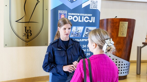 Przedstawiciele Komendy Stołecznej Policji z wizytą na Wydziale Prawa Uniwersytetu w Białymstoku