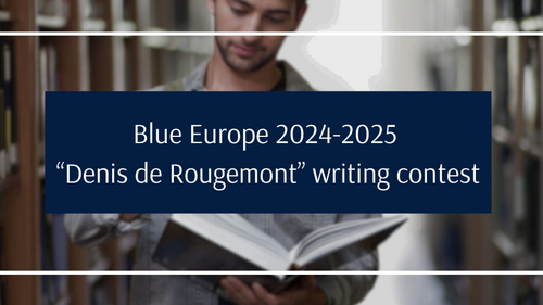 Konkurs literacki Blue Europe 2024-2025 „Denis de Rougemont”